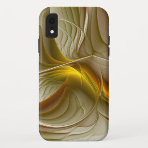 Colours of Precious Metals, Abstract Fractal Art iPhone XR Case