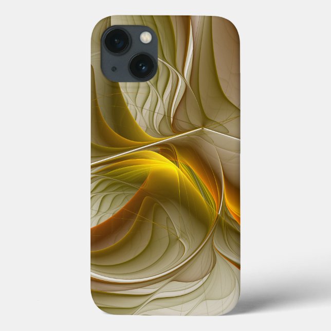 Colours of Precious Metals, Abstract Fractal Art Case-Mate iPhone Case (Back)