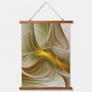 Colours of Precious Metals, Abstract Fractal Art Hanging Tapestry
