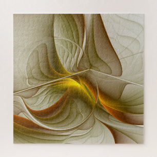 Colours of Precious Metals, Abstract Fractal Art Jigsaw Puzzle
