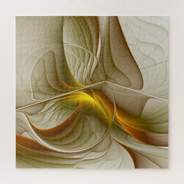 Colours of Precious Metals, Abstract Fractal Art Jigsaw Puzzle (Vertical)