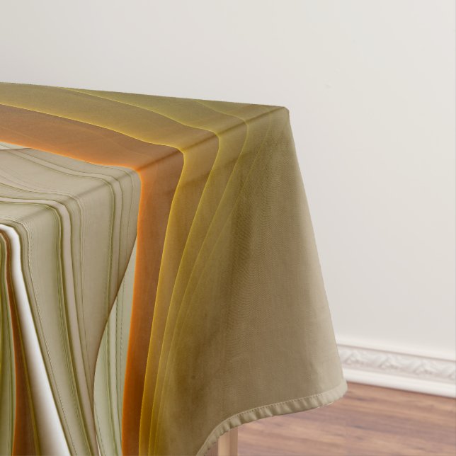 Colours of Precious Metals, Abstract Fractal Art Tablecloth (In Situ)