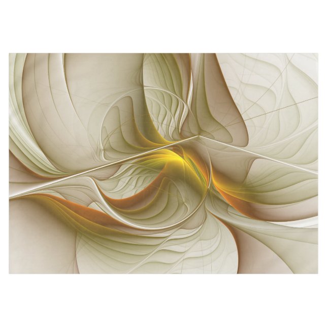 Colours of Precious Metals, Abstract Fractal Art Tablecloth (Front (Horizontal))