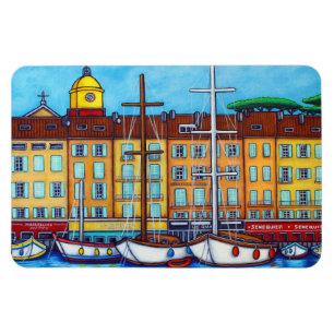 Colours of Saint-Tropez Magnet by Lisa Lorenz