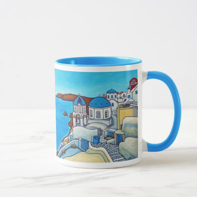 Colours of Santorini Mug (Right)