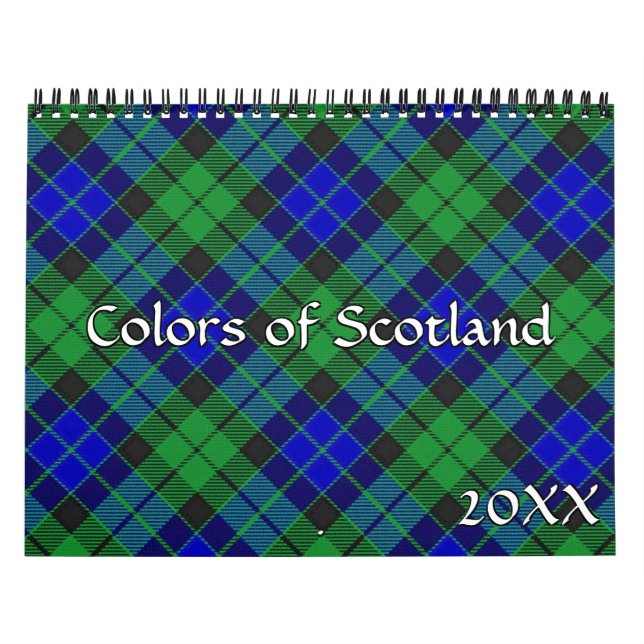 Colours of Scotland Tartan Plaid Calendar (Cover)