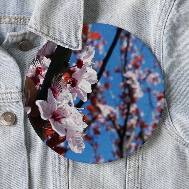 Colours of spring 6 cm round badge (In Situ)