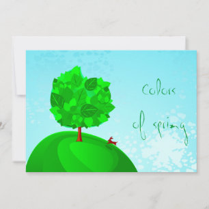 Colours of spring, invitation