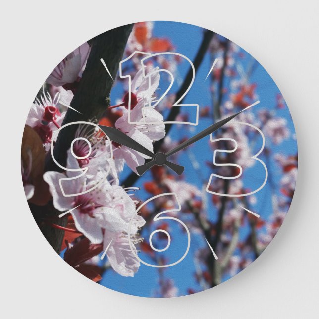 Colours of spring large clock (Front)