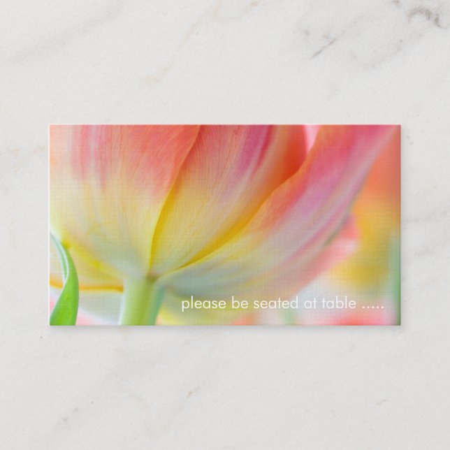 Colours of Spring • Place Card (Front)