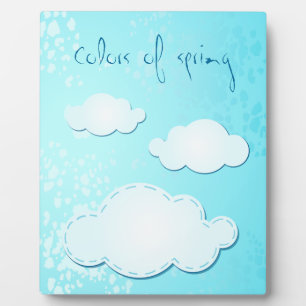 Colours of spring, plaque