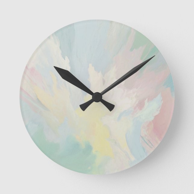 Colours of spring round clock (Front)