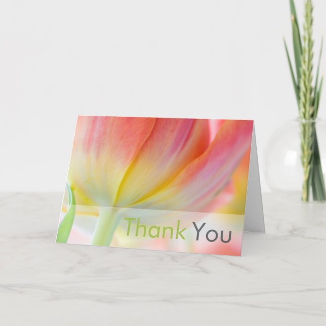 Colours of Spring Thank You Card (Front)