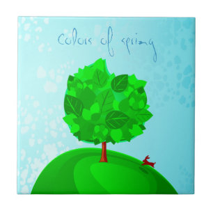 Colours of spring, tile