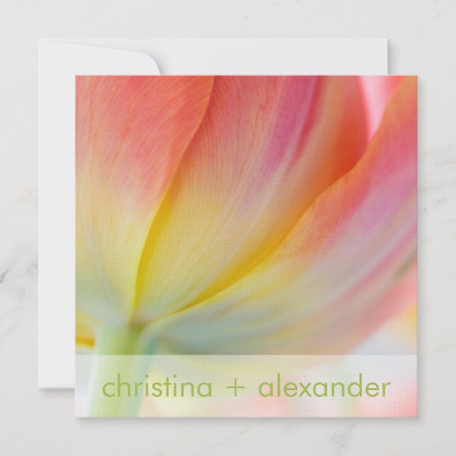 Colours of Spring • Wedding Invitation (Front)