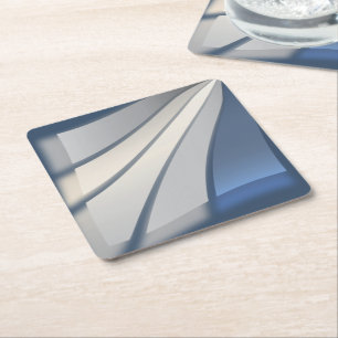Colours of stones square paper coaster