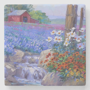 Colours of Summer Fine Art Stone Coaster