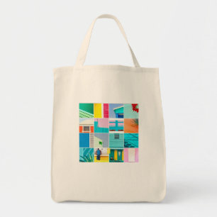 colours of the Caribbean islands plants nature and Tote Bag