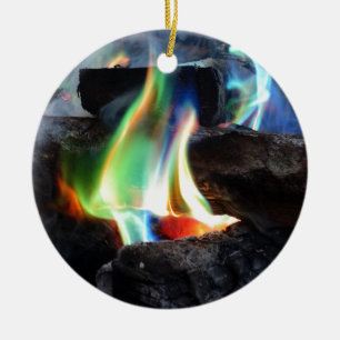 Colours of the Flame Ceramic Ornament