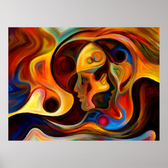 Colours of the Mind series. Design made of element Poster (Front)