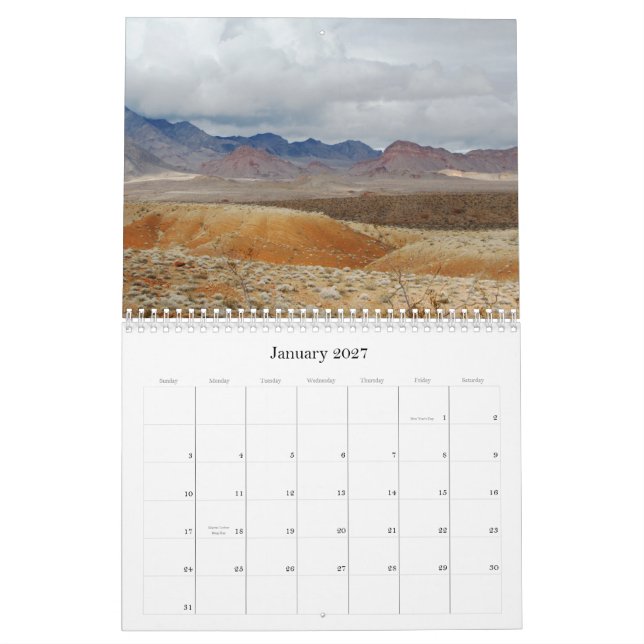 Colours of the Mojave 2011 Calendar (Jan 2027)