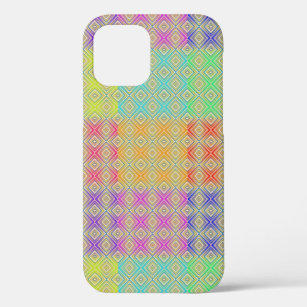 Colours Of The Rainbow Alternative Diamond Pattern iPhone 12 Case