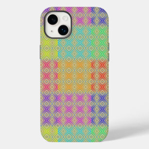 Colours Of The Rainbow Alternative Diamond Pattern Case-Mate iPhone 14 Plus Case