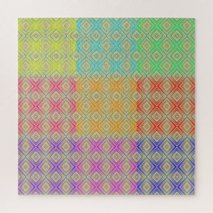 Colours Of The Rainbow Alternative Diamond Pattern Jigsaw Puzzle