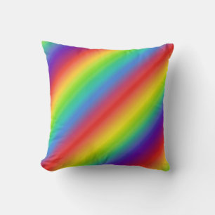 Colours of the Rainbow Throw Pillow