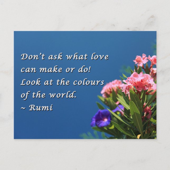 Colours of the world postcard (Front)