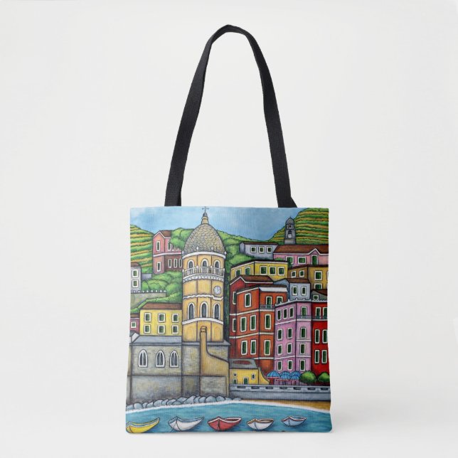Colours of Vernazza By Lisa Lorenz Tote Bag (Front)