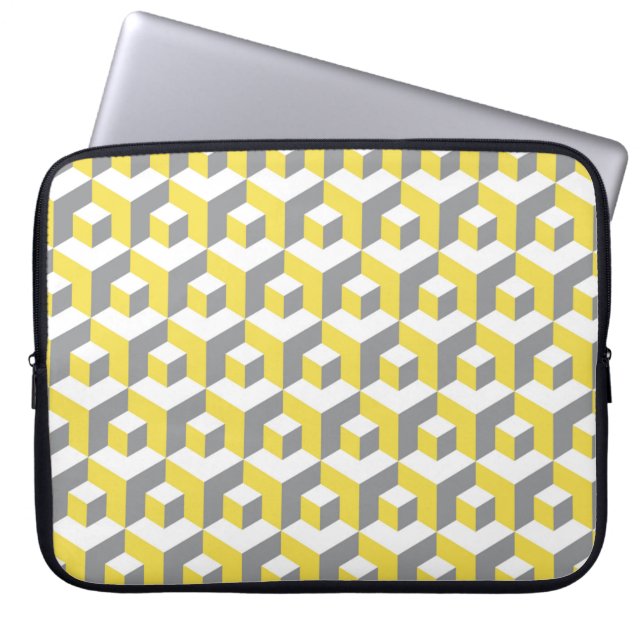 Colours of year 2021 illuminating yellow and ultim laptop sleeve (Front)