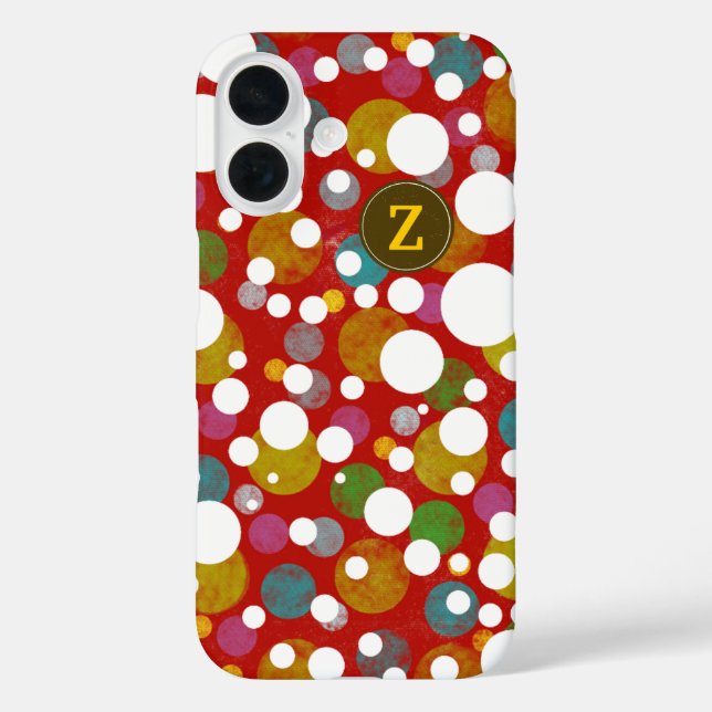 Colours on Polka Dots Pattern custom Z Case-Mate iPhone Case (Back)