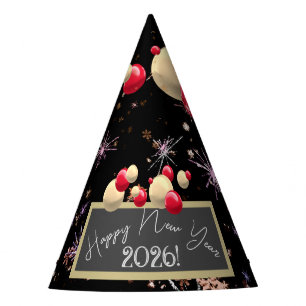 Colours ornaments confettis 2026 new year Party Ha Hat