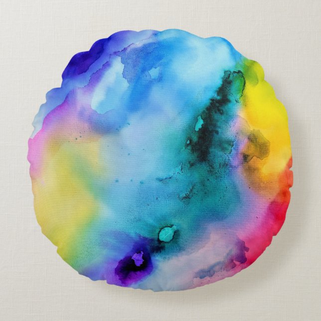 Colours Round Cushion (Front)