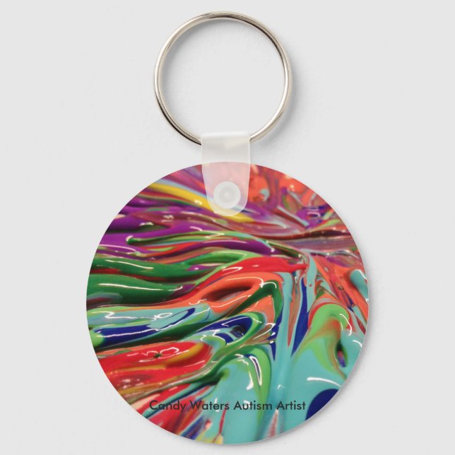 Colours Speak Louder Than Words Candy Waters Key Ring (Front)