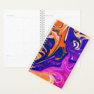 Colours Storm Best abstract colourful painting Planner