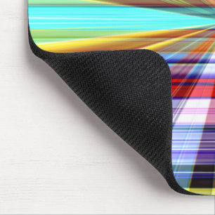 Colours stripes crossed crossed by panorama effect mouse pad