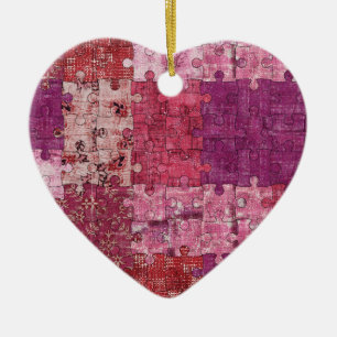 Colours Texture Puzzle Ornament