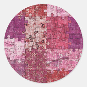 Colours Texture Puzzle Sticker