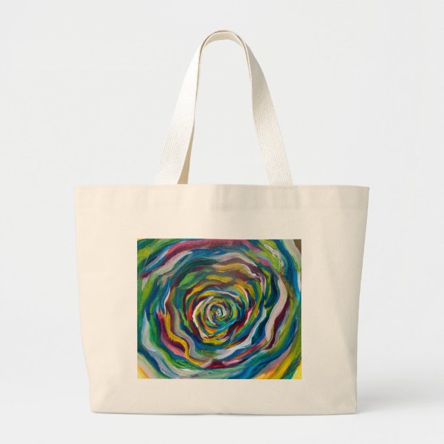 Colours Wheel Large Tote Bag (Front)