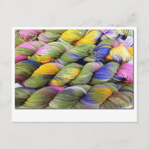 ColourSpun: Natural, Hand-Dyed Yarn Postcard