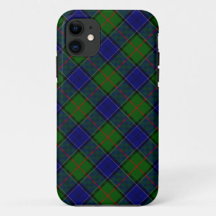 Colquhoun tartan blue green plaid iPhone 11 case