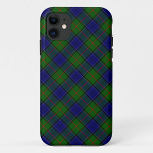 Colquhoun tartan blue green plaid iPhone 11 case