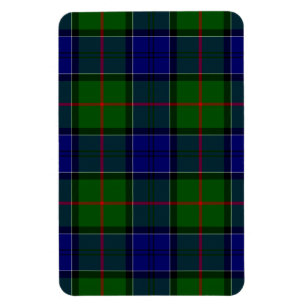 Colquhoun tartan blue green plaid magnet