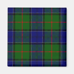 Colquhoun tartan blue green plaid magnet
