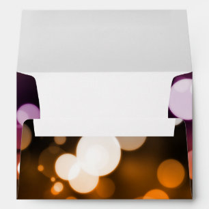Colrful Bokeh Faux Foil Confetti Elegant Sparkles Envelope