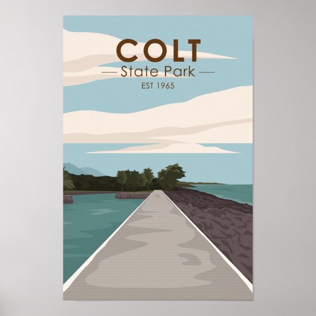 Colt State Park Rhode Island Vintage  Poster (Front)