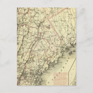 Colton's Driving and Wheeling Map of the US 2 Postcard