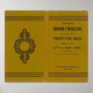 Colton's Driving and Wheeling Map of the US 3 Poster